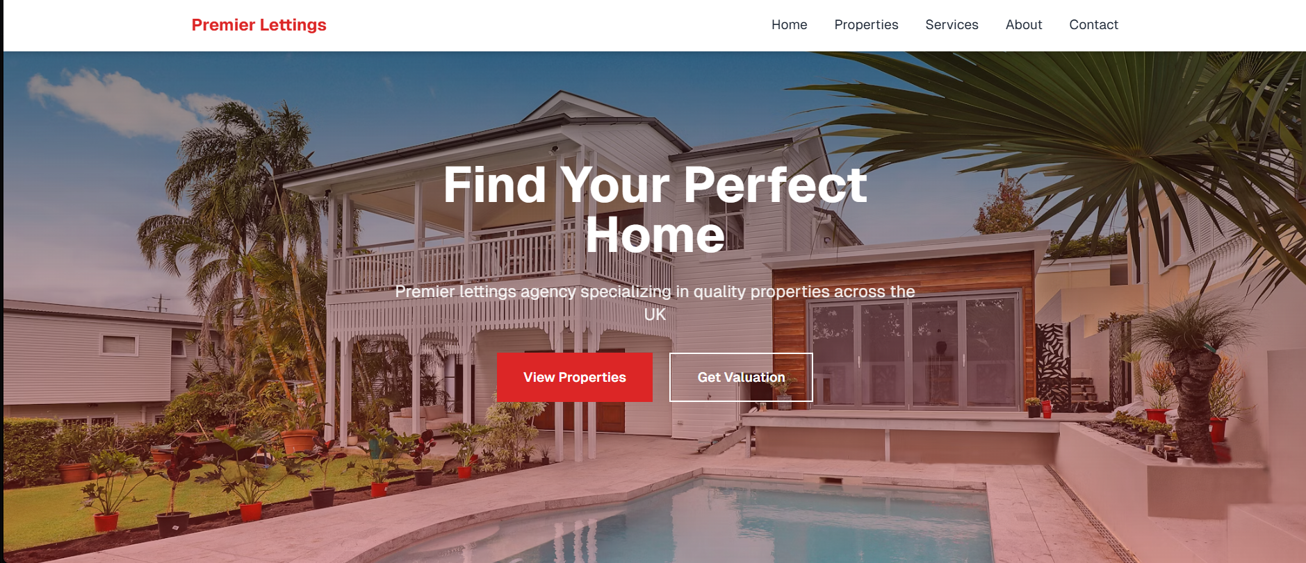 Web Design — Lettings website